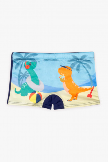 Sunga boxer beb e infantil dinos na praia