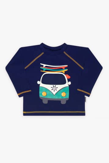 Camiseta proteo solar Kombi beb e infantil - Aplicao