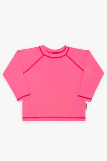 Camiseta teen com proteo solar rosa blush