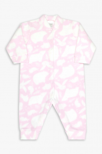 Macaco de soft ursinhas polares rosa infantil