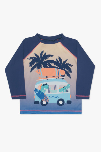 Camiseta proteo solar dino kombi beb infantil