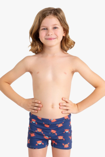 Sunga boxer infantil caranguejos