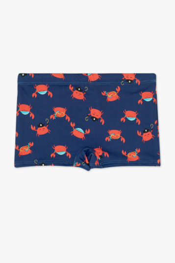 Sunga boxer infantil caranguejos