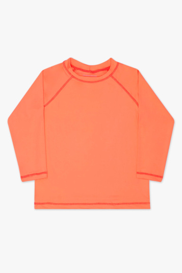 Camiseta infantil com proteo solar mar de coral