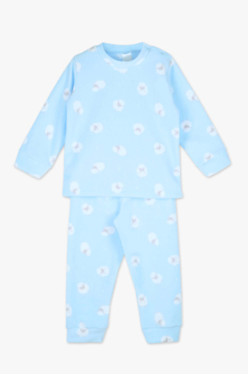 Pijama soft ovelhinha azul infantil