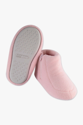 Pantufa de soft rosa suave infantil