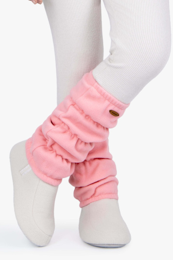 Polaina de soft rosa doce infantil