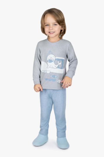 Pijama melange infantil - brilha no escuro