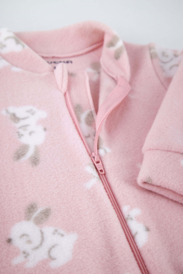 Saco de dormir soft coelhinho rosa para beb