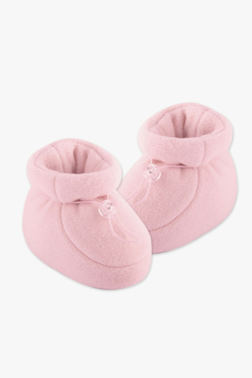 Pantufa soft antiderrapante rosa suave para beb