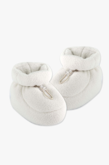 Pantufa soft antiderrapante bege lua para beb