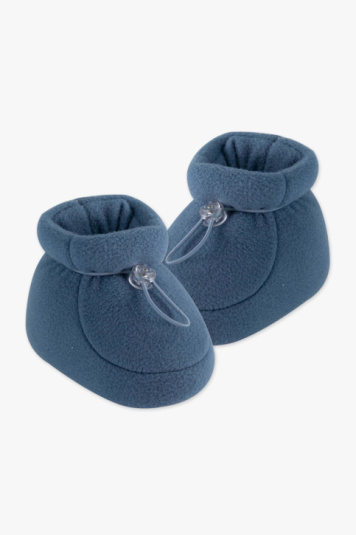 Pantufa soft antiderrapante azul jeans para beb