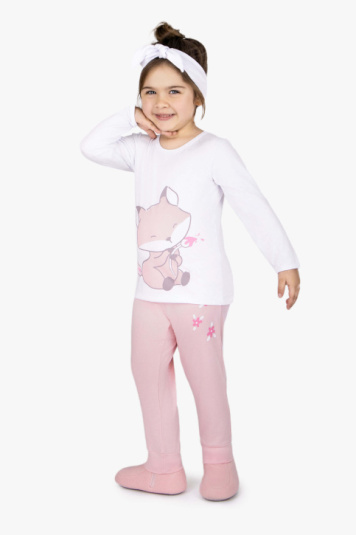 Pijama modal raposa infantil