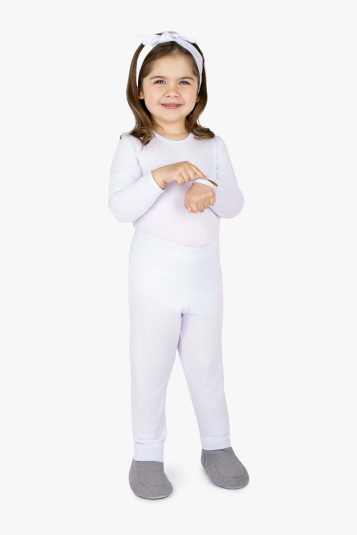 Conjunto de body modal branco infantil