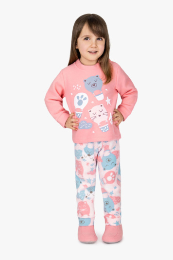 Pijama soft bales rosa infantil - brilha no escuro