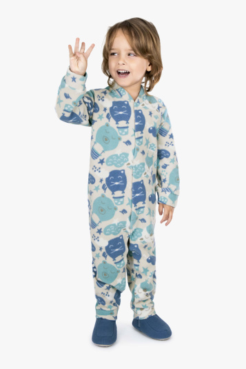 Macaco soft balo azul infantil