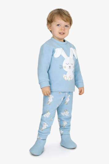 Pijama soft coelhinho azul infantil