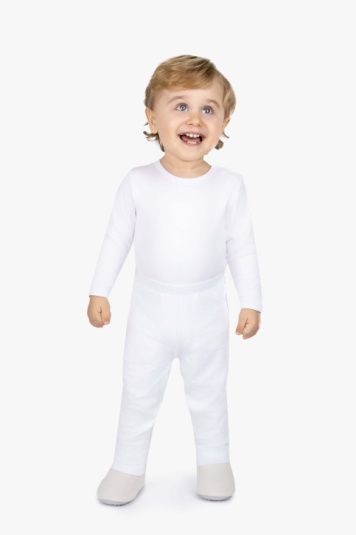 Conjunto de body branco fleece thermo infantil